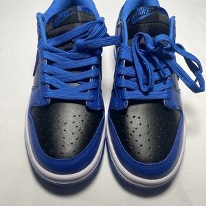Nike Dunk Low GS 7 Black Royal Blue DD1391-001 Worn Once